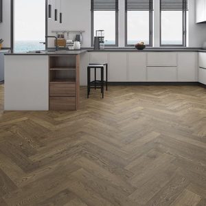 Parisien Grey Herringbone