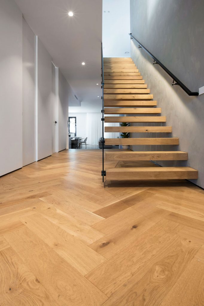Natural Oak Herringbone